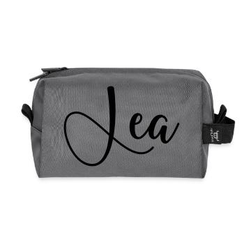name lea - Recycelte Kulturtasche - Anthrazit - Vorne