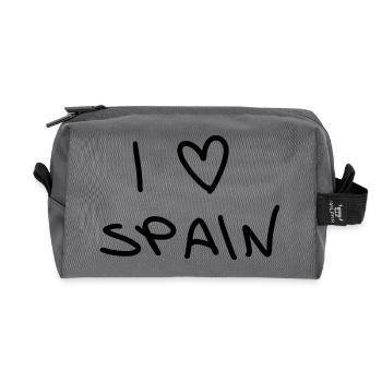 J’adore l’Espagne - Trousse de toilette en tissu recyclé - anthracite - Devant