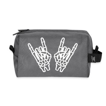 Hand Rock Skelett - Recycelte Kulturtasche - Anthrazit - Vorne
