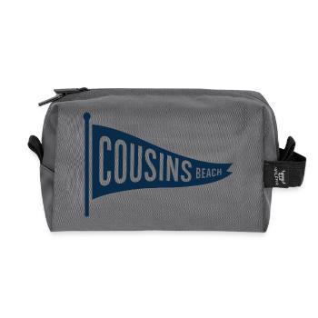 Cousins Beach – Pennant Flag - Recycelte Kulturtasche - Anthrazit - Vorne