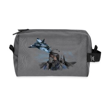 Pilote de jet - Trousse de toilette en tissu recyclé - anthracite - Devant