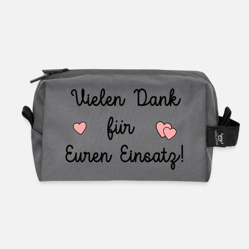 Vielen Dank Gruppe Team - Recycelte Kulturtasche - Anthrazit
