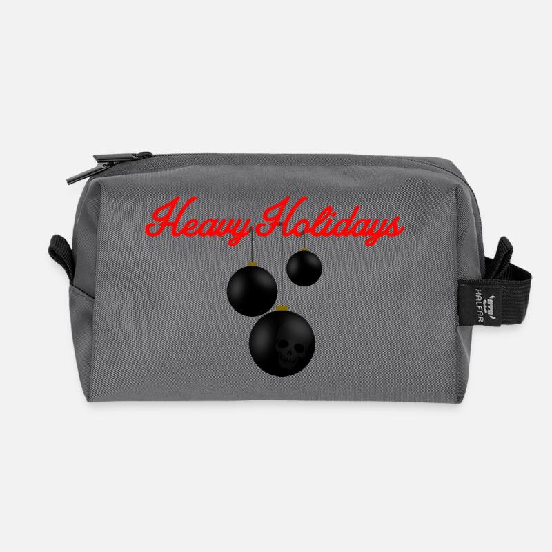 HEAVY HOLIDAYS - Recycelte Kulturtasche - Anthrazit
