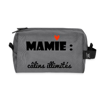 GRANNY. MAMMA. GRANDMOTHER. MOTHER'S DAY. - Recycled Toiletry Zip Bag - anthracite - Front