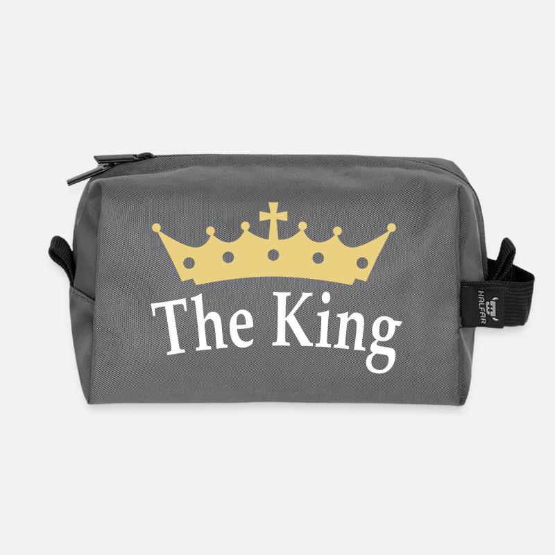The King - Recycelte Kulturtasche - Anthrazit