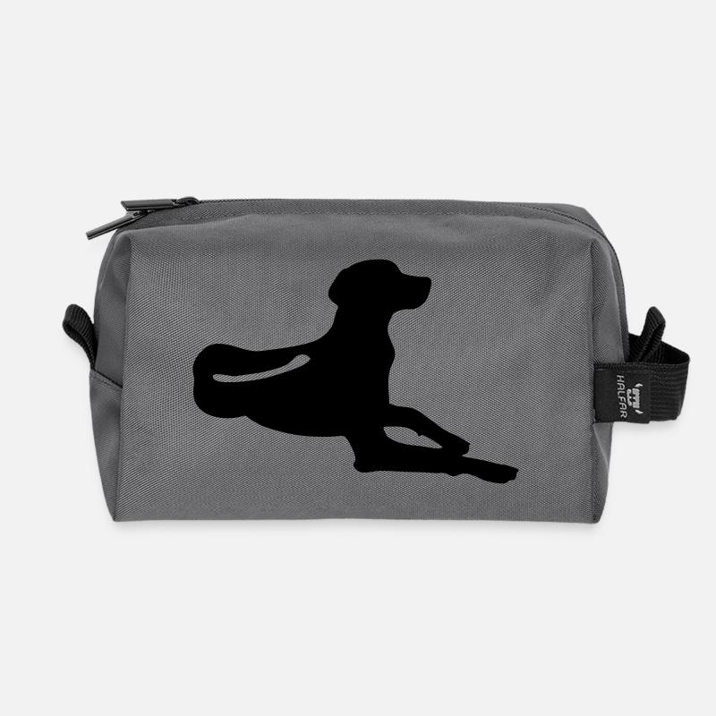 Rhodesian Ridgeback Liegend - Recycelte Kulturtasche - Anthrazit