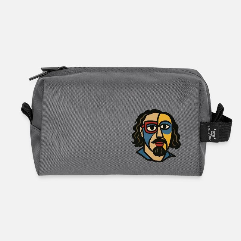 Dicker Onkel Pablo-P.-Stil - Recycelte Kulturtasche - Anthrazit