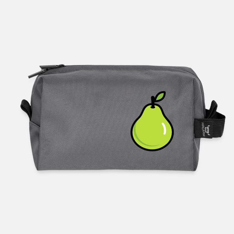 :: Eine Birne auf einem T-Shirt :: - Recycelte Kulturtasche - Anthrazit