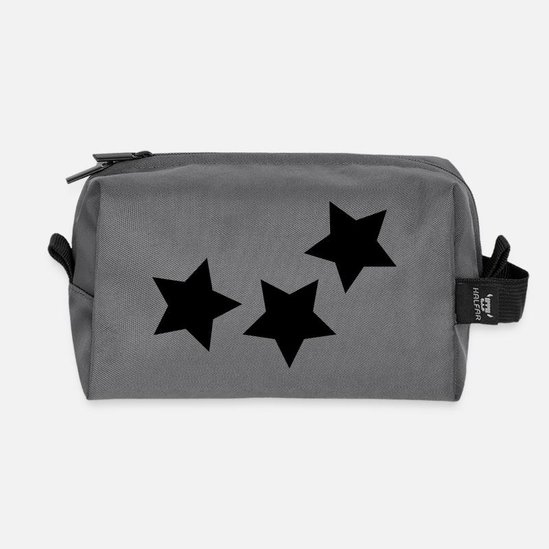 stern - Recycelte Kulturtasche - Anthrazit
