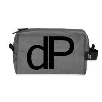 dP klein - Recycelte Kulturtasche - Anthrazit - Vorne