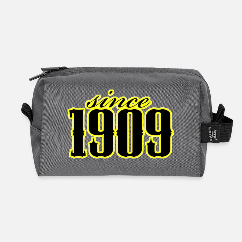 since 1909 (black) - Recycelte Kulturtasche - Anthrazit