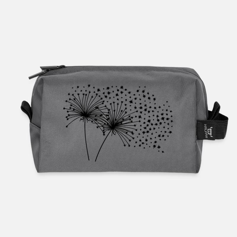 PiexSu - Dandelion Stars - Recycelte Kulturtasche - Anthrazit