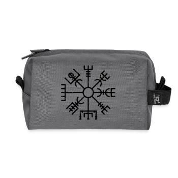 VIKING Symbol - Recycled Toiletry Zip Bag - anthracite - Front