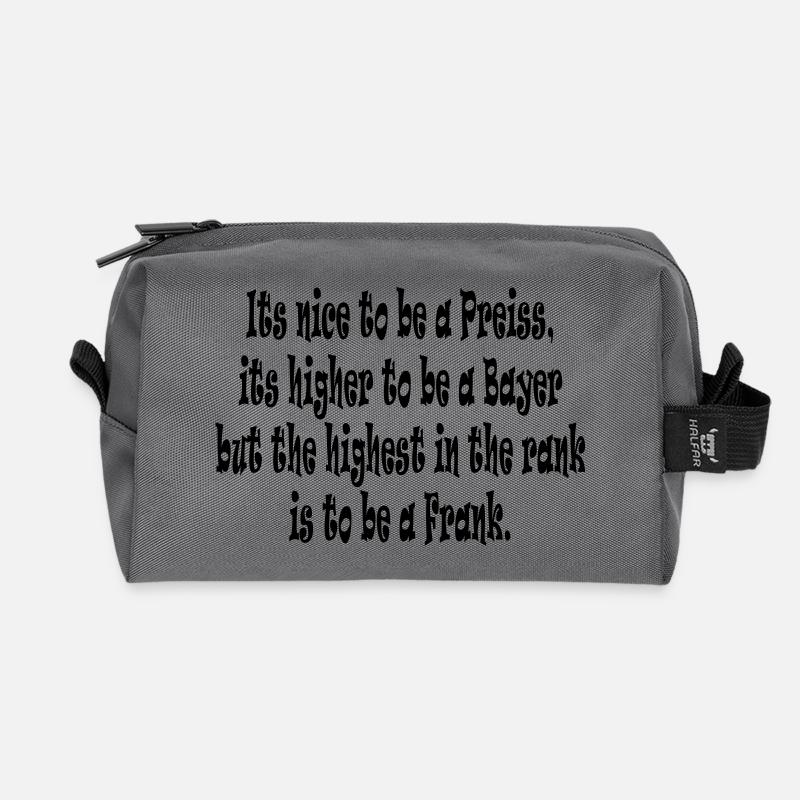 Its nice to be a Preiss ... - Recycelte Kulturtasche - Anthrazit