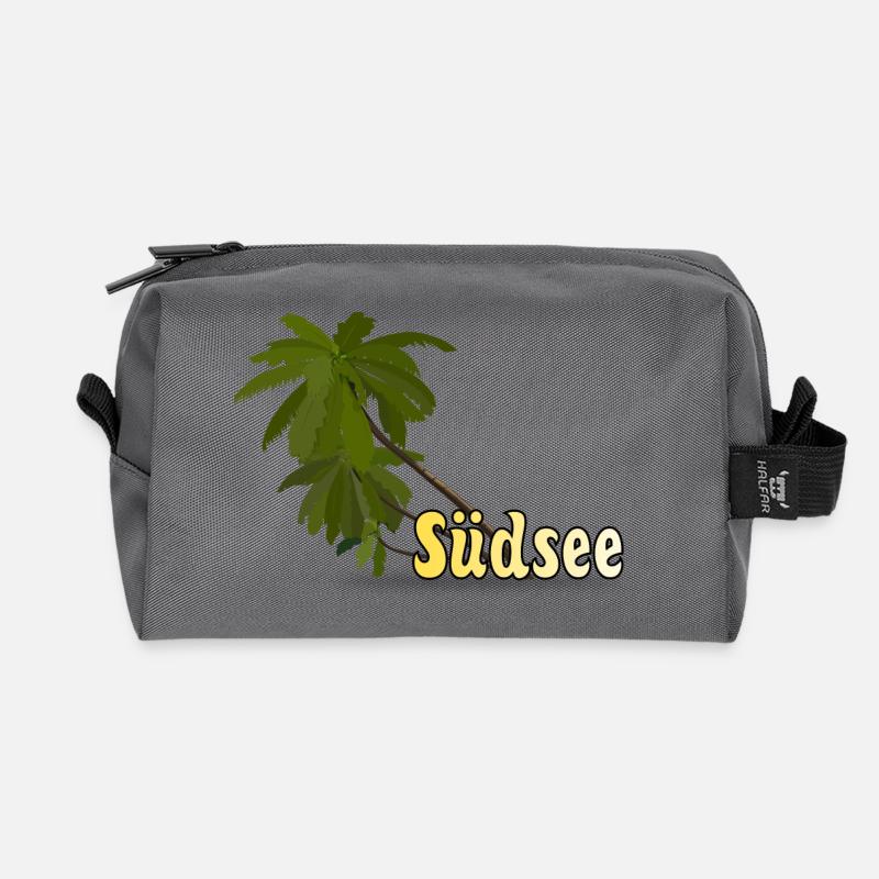 Südsee - Recycelte Kulturtasche - Anthrazit