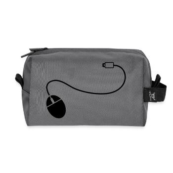 mouse_cursor__f1 - Recycled Toiletry Zip Bag - anthracite - Front