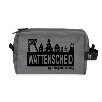 Wattenscheider Skyline by Ruhrpott Clothing - Recycelte Kulturtasche - Anthrazit - Vorne