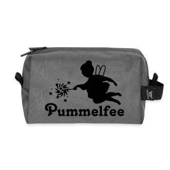 elfe_fee_pummelfee - Recycled Toiletry Zip Bag - anthracite - Front