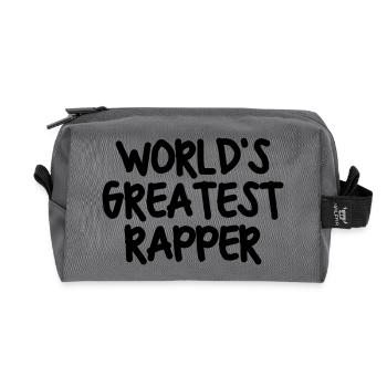 worlds greatest rapper - Recycelte Kulturtasche - Anthrazit - Vorne