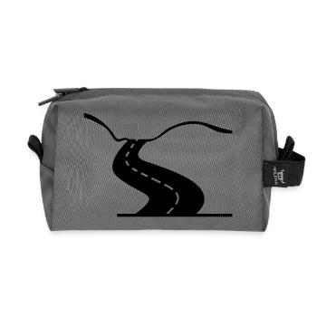 road_street_f1 - Trousse de toilette en tissu recyclé - anthracite - Devant