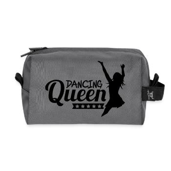 dancing_queen_f1 - Trousse de toilette en tissu recyclé - anthracite - Devant