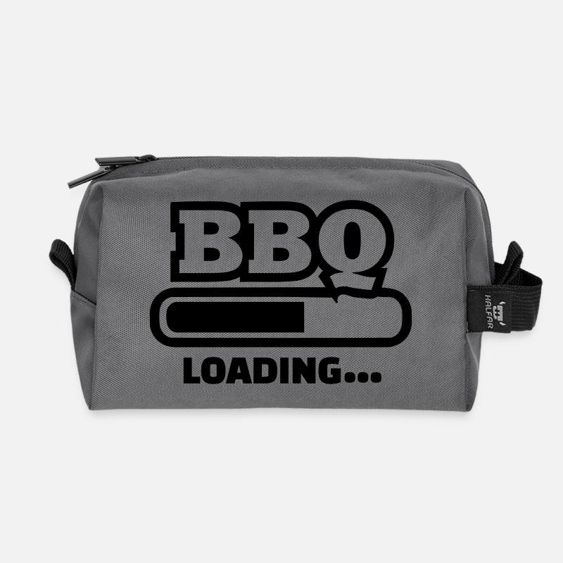 Grillen - Recycelte Kulturtasche - Anthrazit
