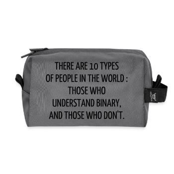 Zitat / Geek / Gaming / Videospiele / Nerd - Recycelte Kulturtasche - Anthrazit - Vorne