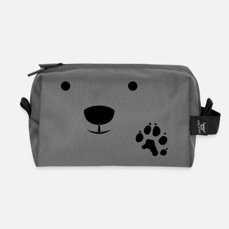 Polar Bear - Recycelte Kulturtasche - Anthrazit