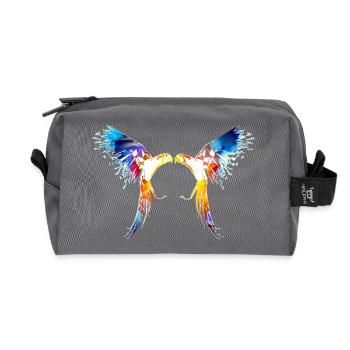 Parrot - Recycled Toiletry Zip Bag - anthracite - Front