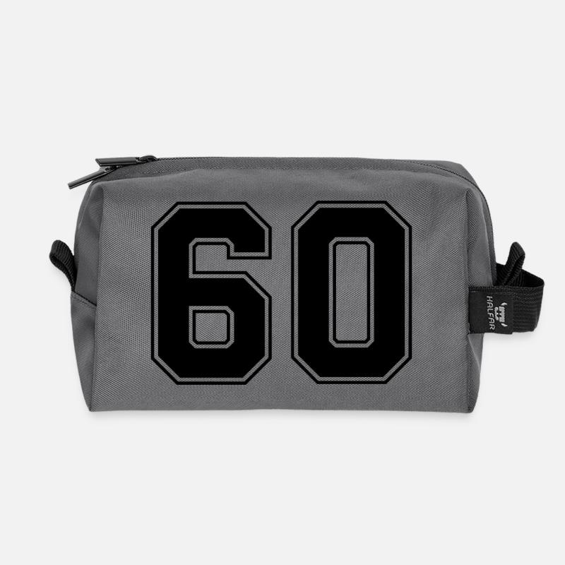 Nummer 60 - Recycelte Kulturtasche - Anthrazit