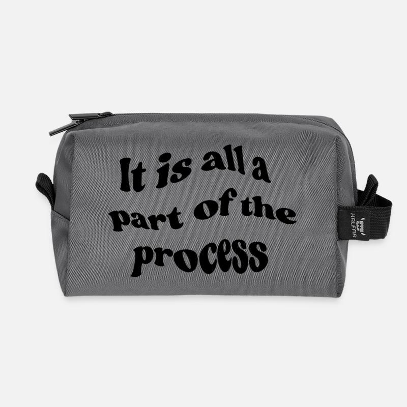 it is all a part of the Process - Recycelte Kulturtasche - Anthrazit