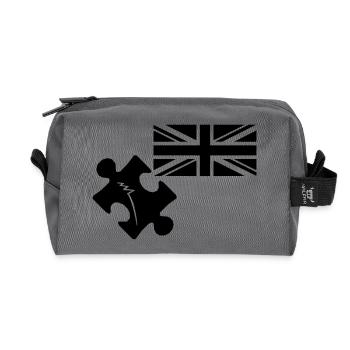 Puzzle John Spilsbury - Trousse de toilette en tissu recyclé - anthracite - Devant