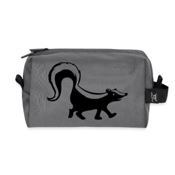stinktier 1 - Recycelte Kulturtasche - Anthrazit - Vorne