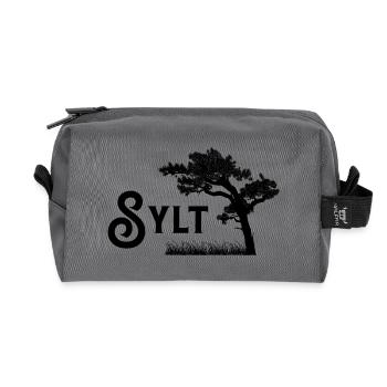 Sylt - Recycled Toiletry Zip Bag - anthracite - Front
