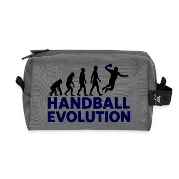 Handball Evolution Sport Motif - Recycled Toiletry Zip Bag - anthracite - Front