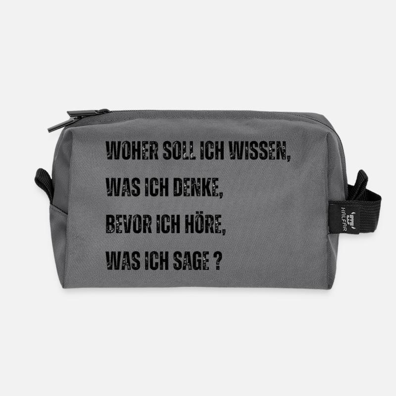 Lebensklischees Hinterfragt - Recycelte Kulturtasche - Anthrazit