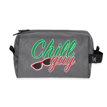 chill_guy - Recycelte Kulturtasche - Anthrazit - Vorne
