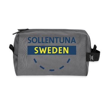 Sollentuna Schweden Neon Banner - Recycelte Kulturtasche - Anthrazit - Vorne