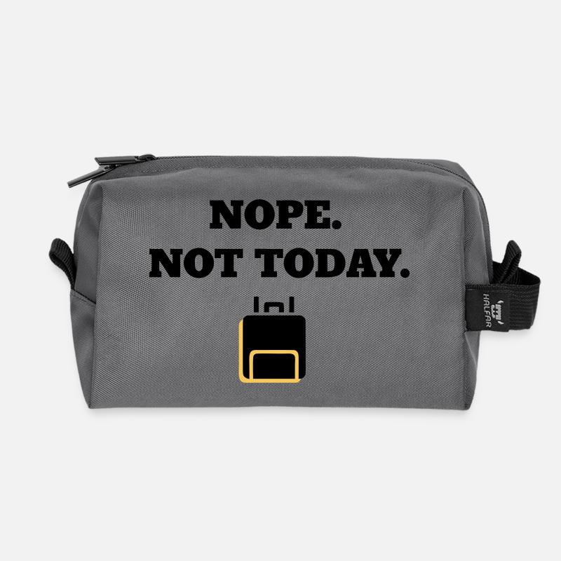 Golden Lounge Line - Recycled Toiletry Zip Bag - anthracite