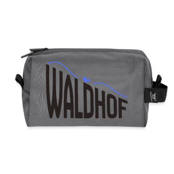 Waldhof - Trousse de toilette en tissu recyclé - anthracite - Devant