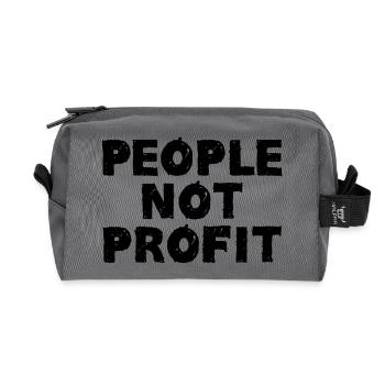 People not profit - Trousse de toilette en tissu recyclé - anthracite - Devant