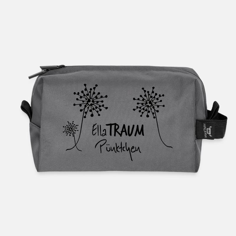 ELLATRAUM Pünktchen - Das Original heavenlygoods - Recycelte Kulturtasche - Anthrazit