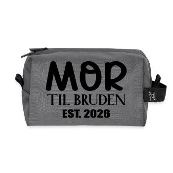 Mère de la Mariée 2026 - Trousse de toilette en tissu recyclé - anthracite - Devant