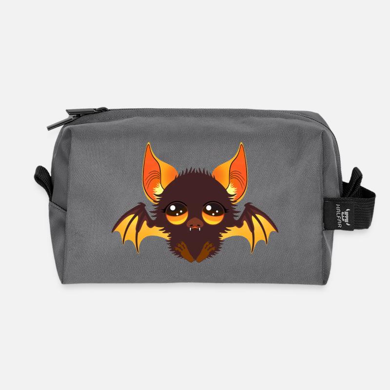 Motiv_Fledermaus - Recycelte Kulturtasche - Anthrazit