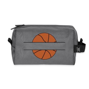 Badge de basket-ball - Trousse de toilette en tissu recyclé - anthracite - Devant