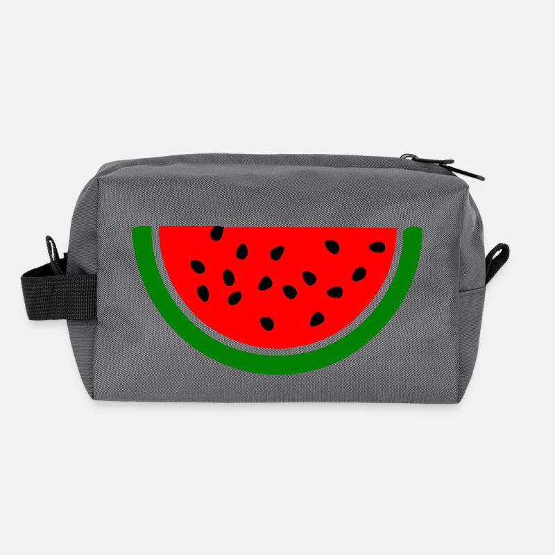 Wassermelone melone - Recycelte Kulturtasche - Anthrazit