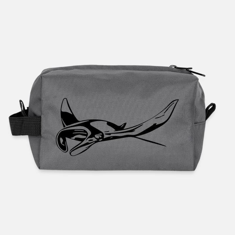 Manta Rays Recycled Toiletry Zip Bag