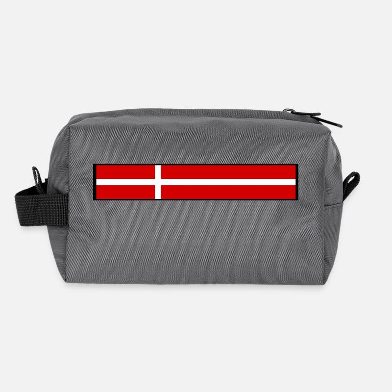 Denmark Flag Recycled Toiletry Zip Bag