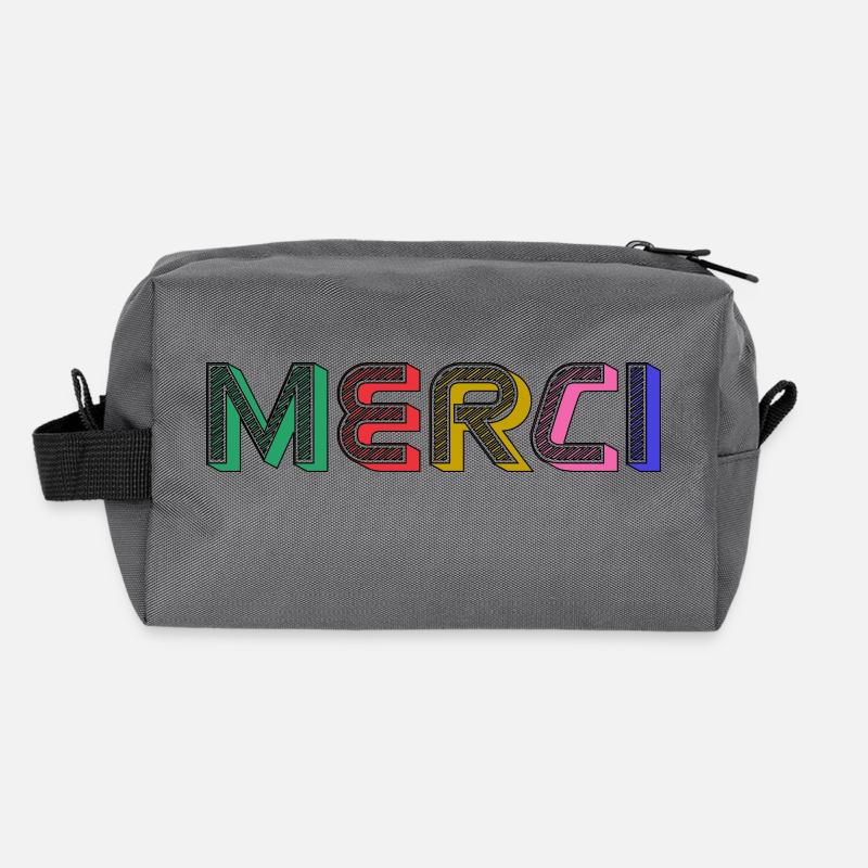 MERCI Trousse de toilette en tissu recyclé