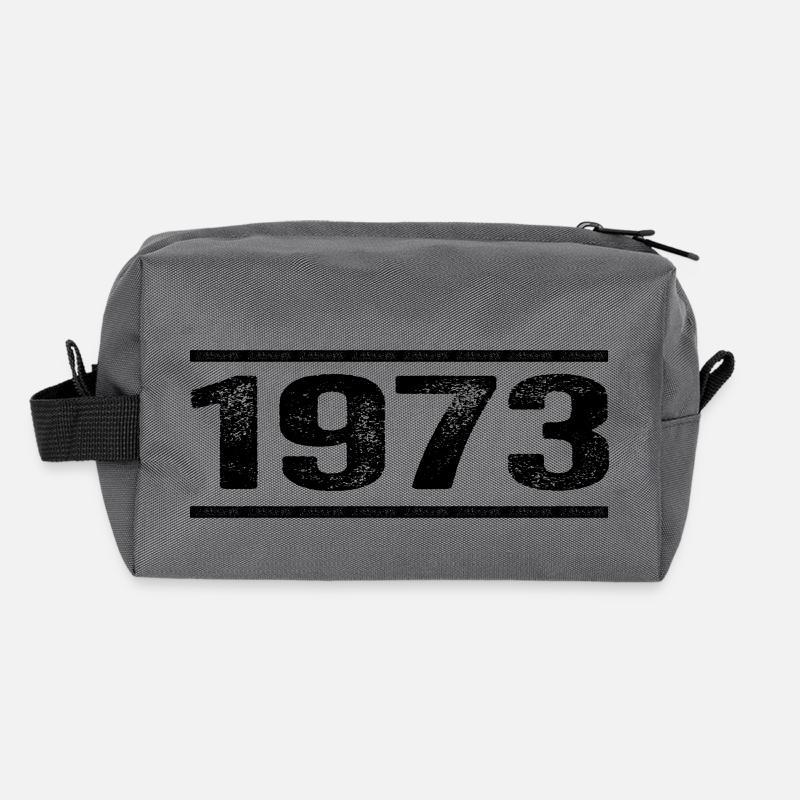 1973 Rétro 1973 Anniversaire 1973 Millésime 1973 Trousse de toilette en tissu recyclé